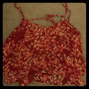 Floral express crop top